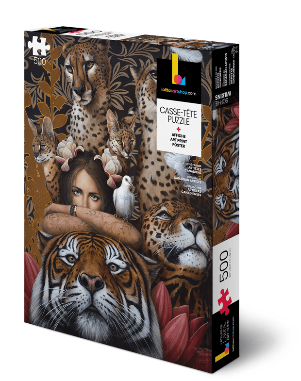 1000-piece Jigsaw Puzzle Félins