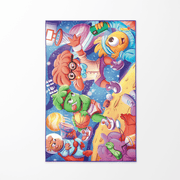 Cosmic Slam Beach and Travel Towel