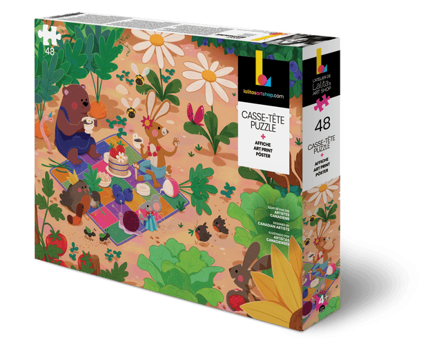 Garden Party Puzzle 48 Pieces for Kids