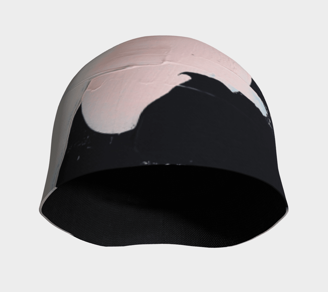 Vue intérieure de la tuque matelassé moderne, montrant la doublure noire en bambou.
