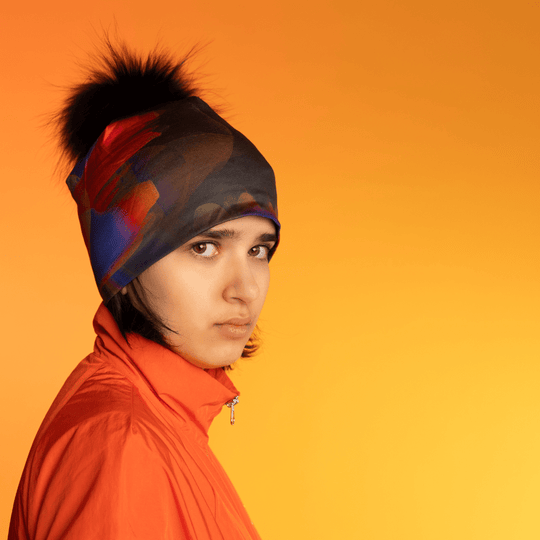 Tuque Mushroom avec pompon pour femmes et fillettes
