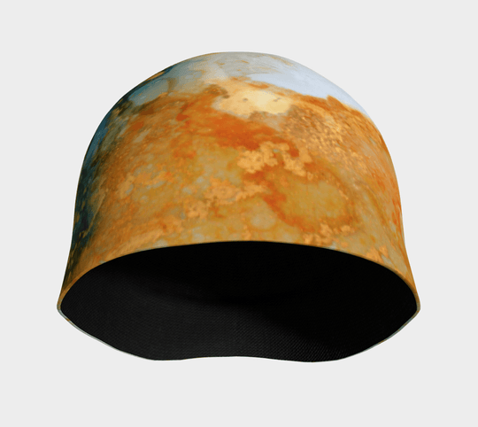 Vue intérieure de la Tuque Marbre Océan, révélant la doublure intérieure sombre et douce en bambou.