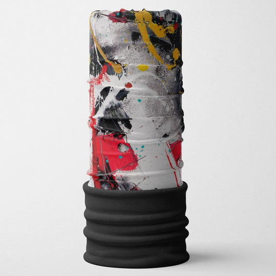 Un tube debout avec un motif d&