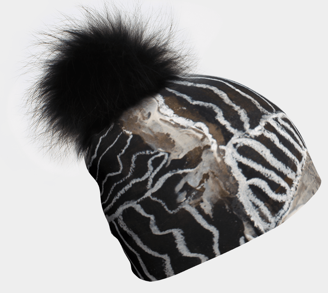 Rayures organiques with Removable Beanie