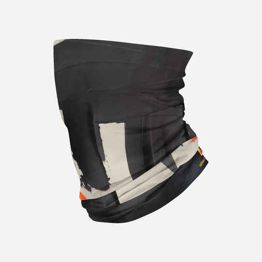 Tube bandana abstrait noir et blanc avec touches d&