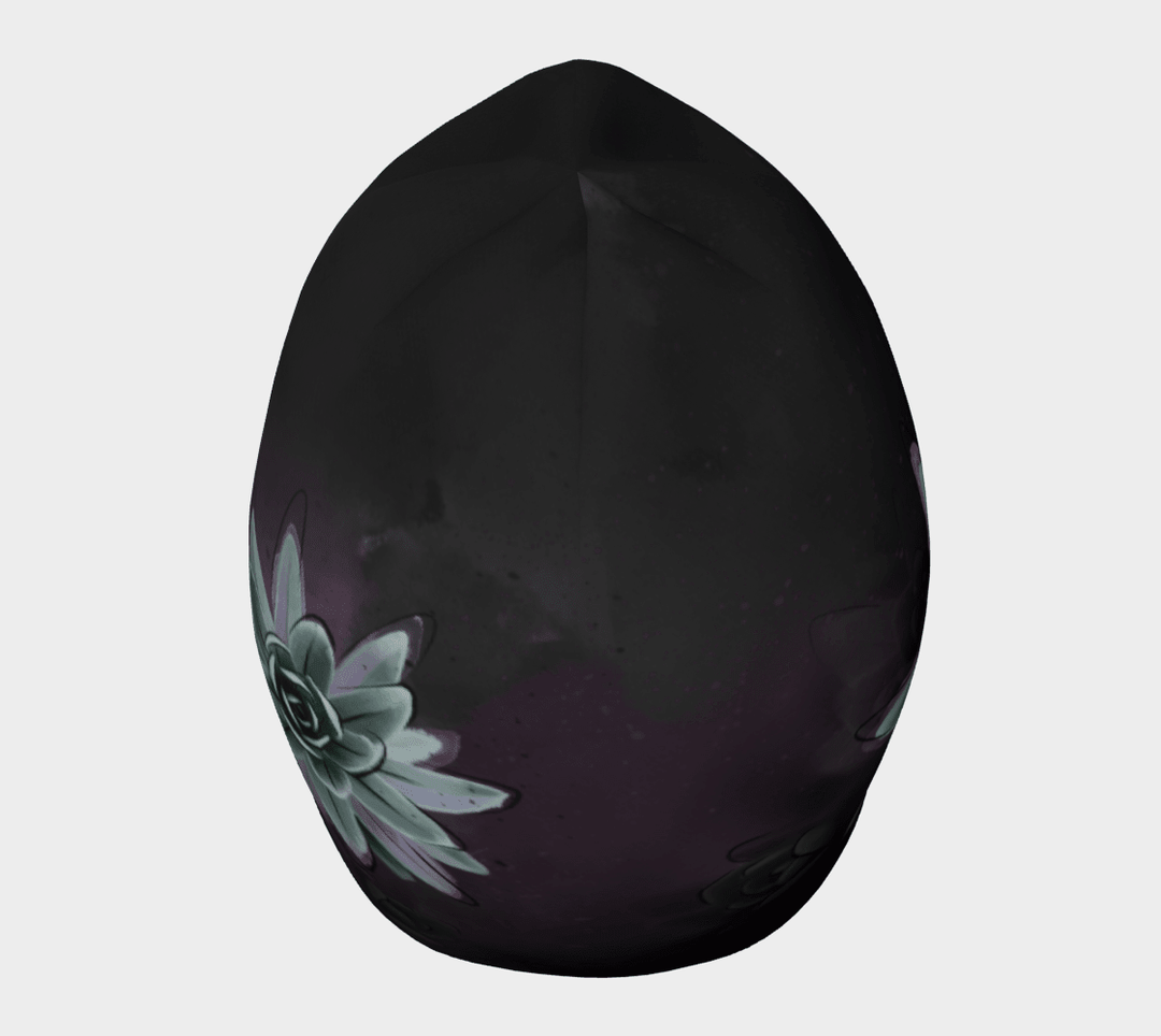 Vue de dessus de la Tuque Succulente noire, présentant un grand graphique d&
