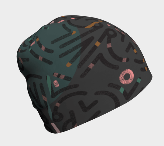 Tuque grise ornée d&