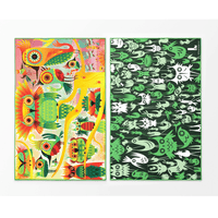 Wall of Birds Reversible Beach & Travel Towel